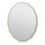 Овальное волнистое зеркало в золотой раме Fancy Oval Gold (Фэнси) Smal 60*80 см в интернет-магазине «Зеркала с подсветкой» фото